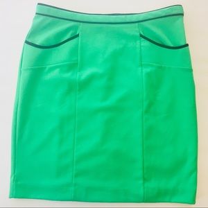 Grass Green Pocket Pencil Skirt